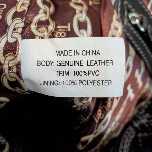 Tignanello Black Pebbled Leather Shoulder Bag Organizer Purse - Picture 4 of 6